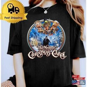 Retro 90S The Muppet Christmas Carol Characters Group Classic Movie T-Shirt